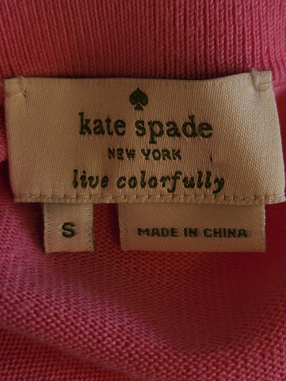 Kate Spade Tula Pink Faux Pearls & Diamonds Feminine Button Up Cardigan Size S - Picture 6 of 8